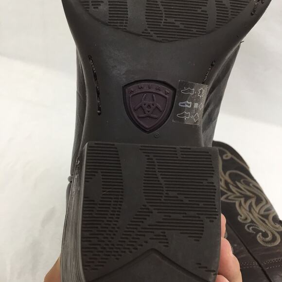 ARIAT Women's Legend Chocolate Chip Western Boots Snip Toe Sz 7B - Picture 10 of 11